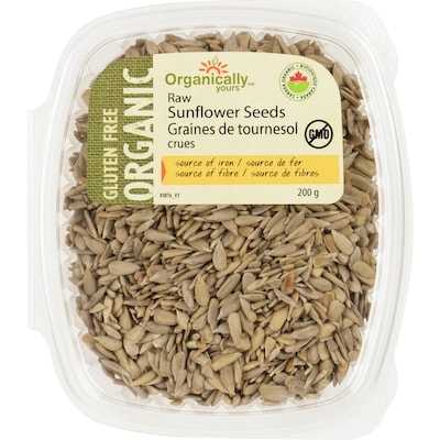 Organically Yours Sunflower Seeds, Raw 200 g, $3.00/100g