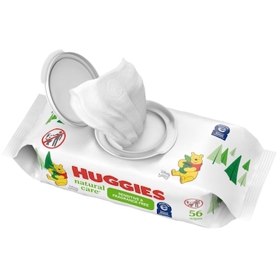 Huggies Baby Wipes, Natural Care Sensitive, UNSCENTED, 1 Flip Top Pack, 56 Wipes 56 ea, $0.07/1ea