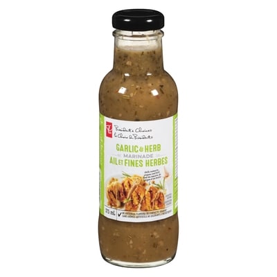 le Choix du Président Marinade, ail et fines herbes 375 ml, 1,33 $/100ml