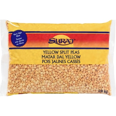 Suraj Yellow Split Peas 1.8 kg, $0.22/100g