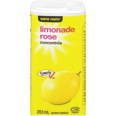 Sans Nom Limonade rose concentrée 283 ml, 0,67 $/100ml