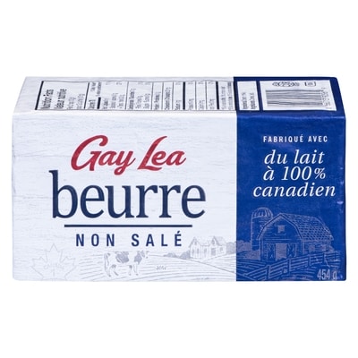 Gay Lea Beurre non salé 454 g, 1,94 $/100g