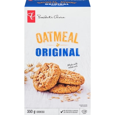President's Choice Original Oatmeal Cookies 350 g, $1.43/100g