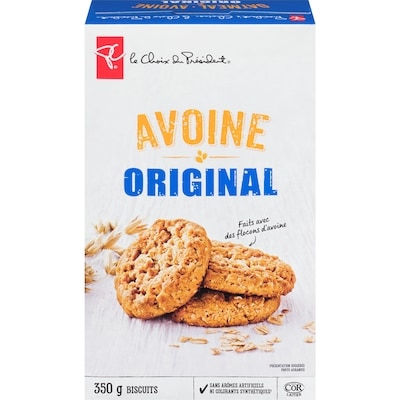 le Choix du Président Biscuits à l'avoine, original 350 g, 1,43 $/100g