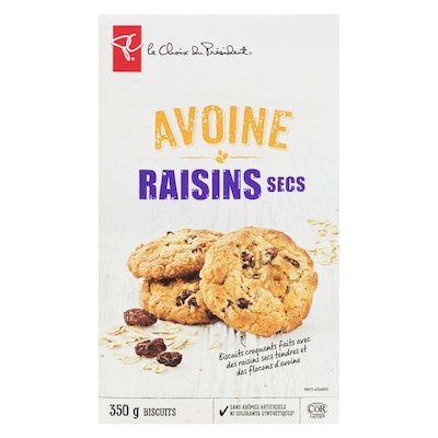 Biscuits avoine et raisins secs