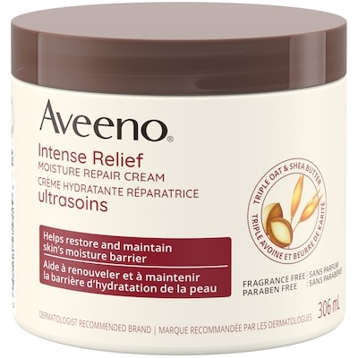 Aveeno Crème ultrasoins Hydratation réparatrice 306 ml, 6,21 $/100ml