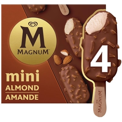 Magnum Barres de Crème Glacée Mini Amande 4x55.0 ml, 3,18 $/100ml