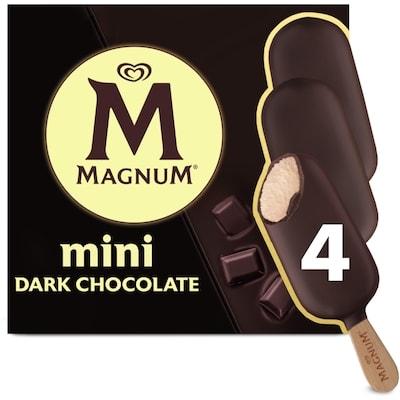 Magnum Mini Dark Chocolate Ice Cream Bar 4x55.0 ml, $2.86/100ml