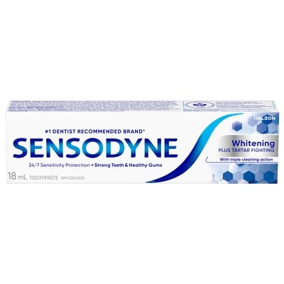Sensodyne Dentifrice Sensodyne blanchissant et antitartre 18 ml, 18,06 $/100ml