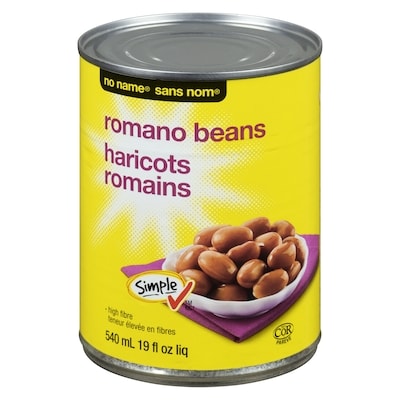 No Name Romano Beans 540 ml, $0.33/100ml