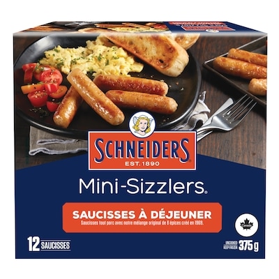 Schneiders Saucisses à déjeuner Mini-Sizzlers 375 g, 2,40 $/100g