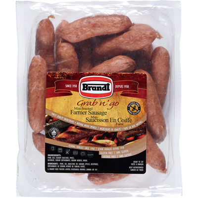 Brandt Mini Smoked Farmer Sausage $28.64/1kg $12.99/1lb