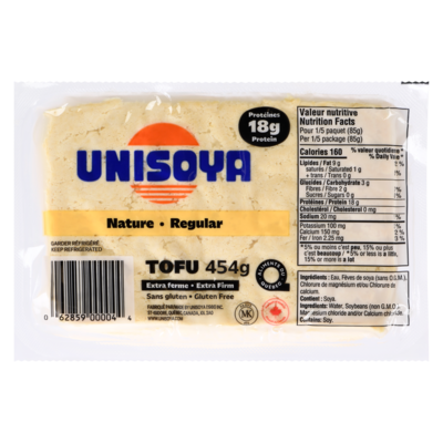Unisoya Tofu, nature 454 g, 0,99 $/100g