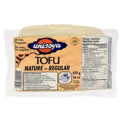 Unisoya Tofu, nature 454 g, 0,66 $/100g