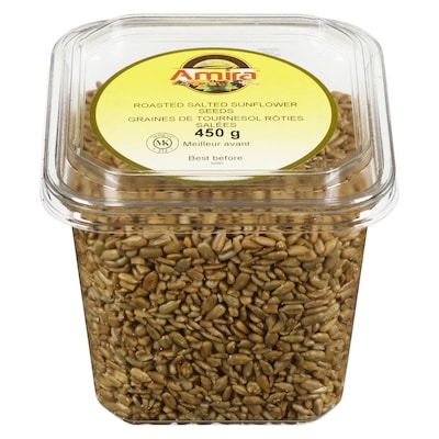 Amira Graines de tournesol rôties et salées 450 g, 1,33 $/100g