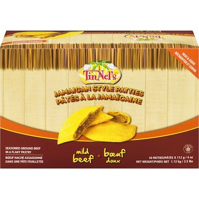 Tinnel's Jamaican Beef Patties, Mild Beef 1.12 kg, $1.16/100g