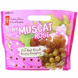 President's Choice Pink Muscat Grapes $9.90/1kg $4.49/1lb