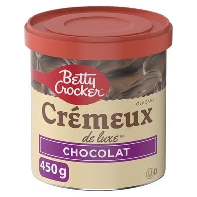 Betty Crocker Glaçage crémeux Deluxe, chocolat 450 g, 0,84 $/100g