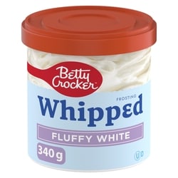 Betty Crocker Whipped Frosting, Fluffy White Vanilla, Gluten Free 340 g, $0.59/100g