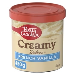 Betty Crocker Creamy Deluxe Frosting, French Vanilla, Gluten Free 450 g, $0.51/100g
