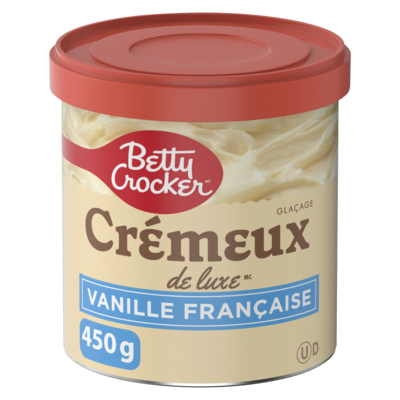 Betty Crocker Glaçage Crémeux Deluxe , Vanille Française, Sans Gluten 450 g, 0,66 $/100g