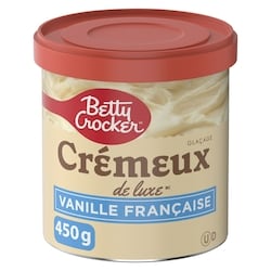 Betty Crocker Glaçage Crémeux Deluxe , Vanille Française, Sans Gluten 450 g, 0,44 $/100g