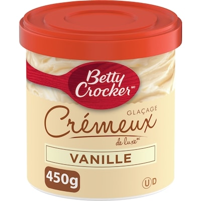 Betty Crocker Glaçage Crémeux Deluxe , Vanille, Sans Gluten 340 g, 0,88 $/100g