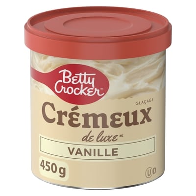 Betty Crocker Glaçage Crémeux Deluxe , Vanille, Sans Gluten 340 g, 0,88 $/100g