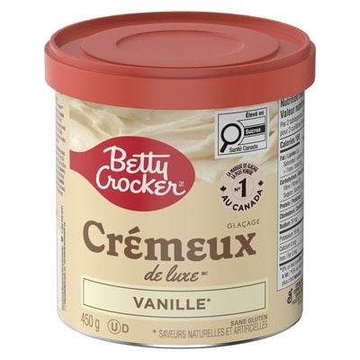 Glaçage Crémeux Deluxe , Vanille, Sans Gluten
