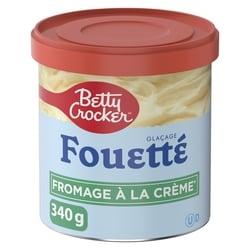 Betty Crocker Glaçage fouetté, fromage à la crème, sans gluten 340 g, 0,55 $/100g