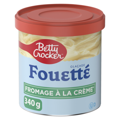 Betty Crocker Glaçage fouetté, fromage à la crème, sans gluten 340 g, 0,59 $/100g