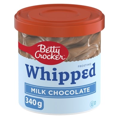 Betty Crocker Whipped Frosting, Milk Chocolate, Gluten Free 340 g, $0.88/100g