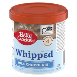 Betty Betty Crocker Whipped Frosting, Milk Chocolate, Gluten Free - 340