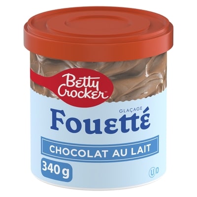 Betty Crocker Glaçage fouetté, chocolat au lait, sans gluten 340 g, 1,11 $/100g