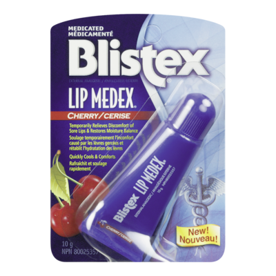 Blistex Baume pour les lèvres à saveur de cerise Lip Medex 10 g, 47,90 $/100g