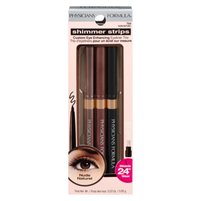 Physician’s Formula Traceur rehausseur personnalisé Shimmer Strips Trio, Nude 0.85 g, 1 763,53 $/100g