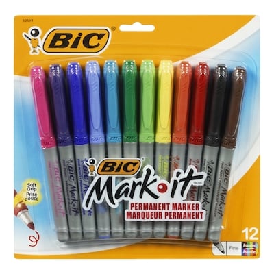 Bic Mark It Markers, Assorted 12x12.0 ea, $0.92/1ea