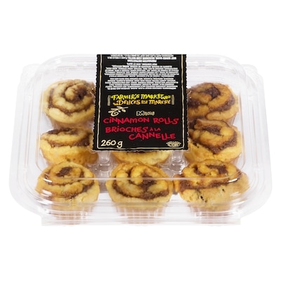 Farmer's Market Mini Cinnamon Rolls 9x30.0 g, $2.59/100g