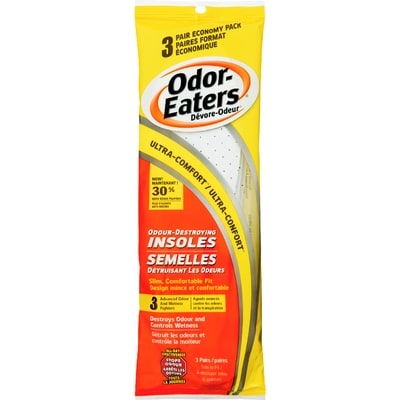 Odor-Eaters Semelles ultra confort 3 ea, 4,33 $/1ch