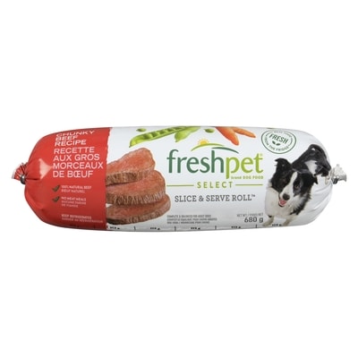 Freshpet Dog Food, Select Chunky Beef Recipe with Vegetables & Brown Rice 680 g, $1.47/100g