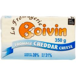 Boivin Cheddar blanc doux 350 g, 2,94 $/100g