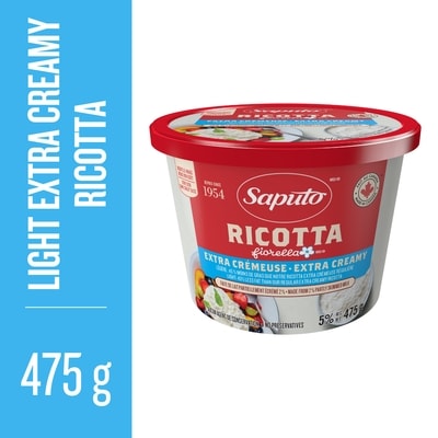 Saputo Light Extra Creamy Ricotta 475 g, $2.21/100g