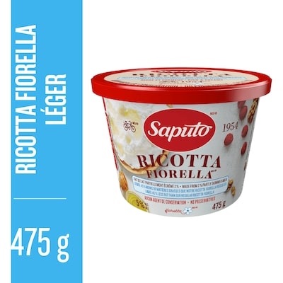 Saputo Ricotta Fiorella léger 475 g, 2,00 $/100g