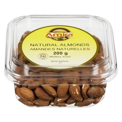 Amira Natural Almonds 200 g, $2.25/100g