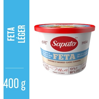 Saputo Fromage Feta léger 400 g, 3,13 $/100g