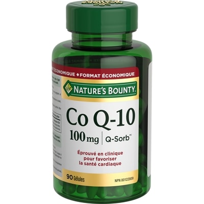 Nature’s Bounty Co q-10, 100 mg, santé cardiaque, 90 gélules 90 ea, 0,36 $/1ch