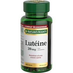 Nature’s Bounty Lutéine, aide à favoriser la santé des yeux 60 ea, 0,44 $/1ch
