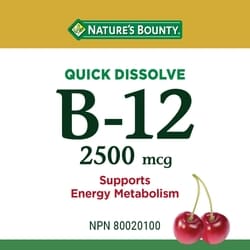 Nature's Bounty Vitamin B-12, 2500 mcg, 120 Tablets - 120 ea | Zehrs
