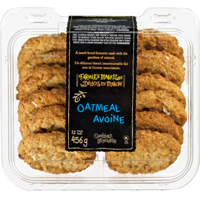 Farmer's Market Cookies Oatmeal 456 g, $1.32/100g