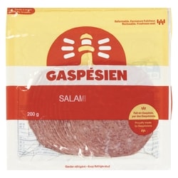 Gaspésien Salami 200 g, 2,50 $/100g